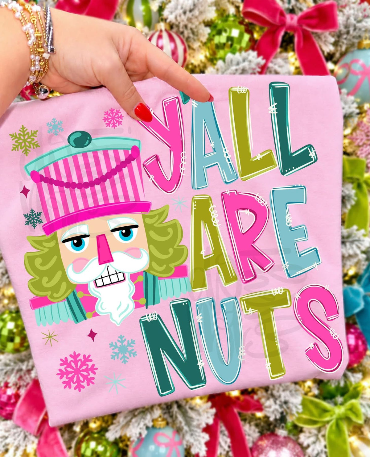 Y'all Are Nuts Christmas Tee ππ