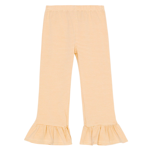 Girls Striped Ruffle Pants
