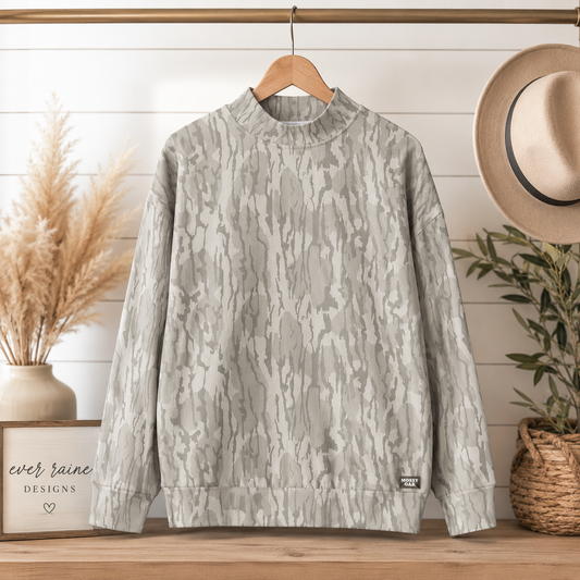 Mossy Oak Mock Bottomland Neck Sweatshirt PRE-ORDER