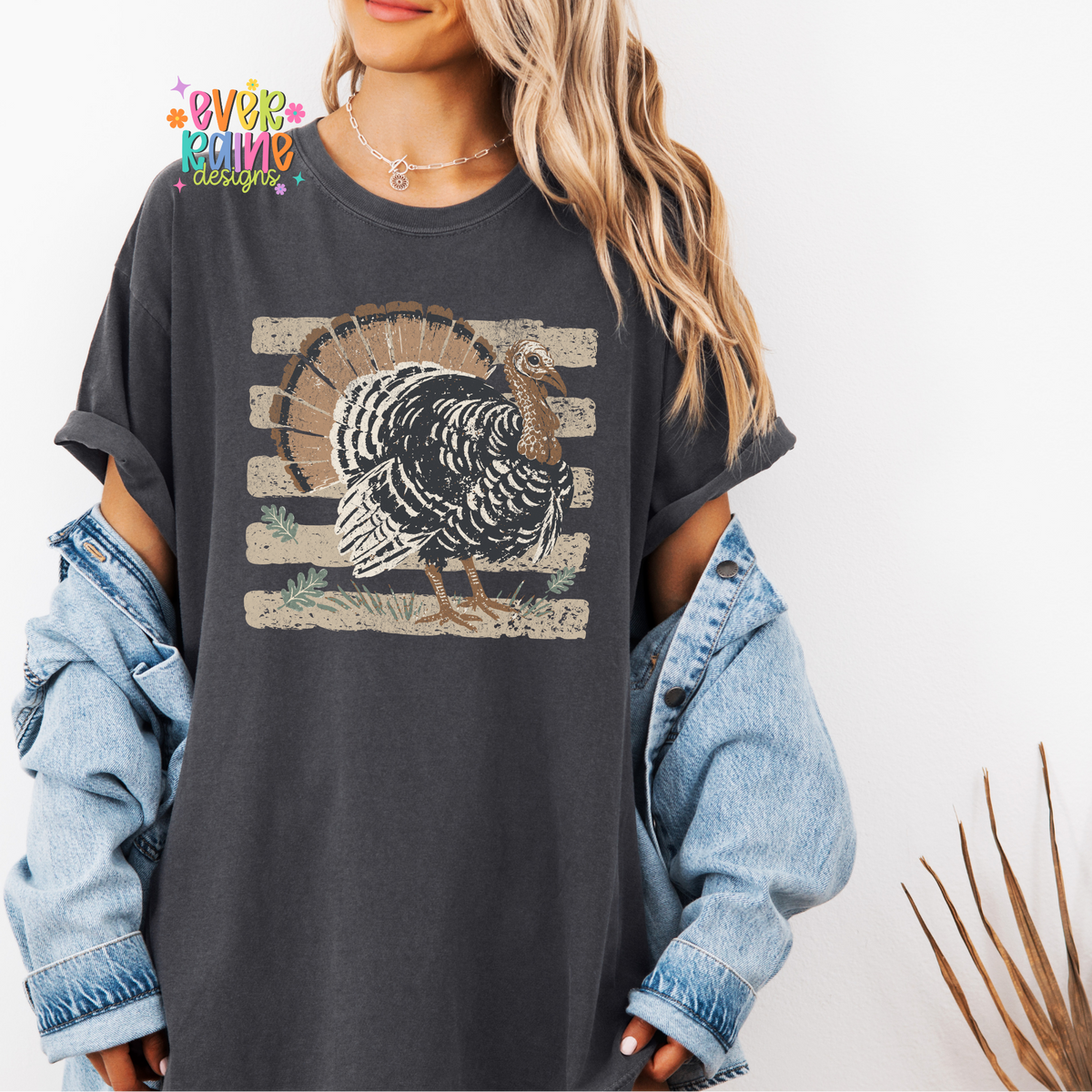 Striped Vintage Wash Turkey