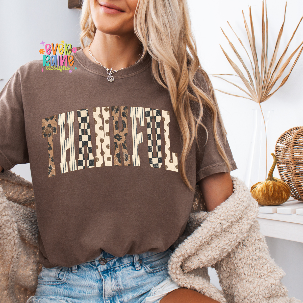 Thankful Leopard Checkered