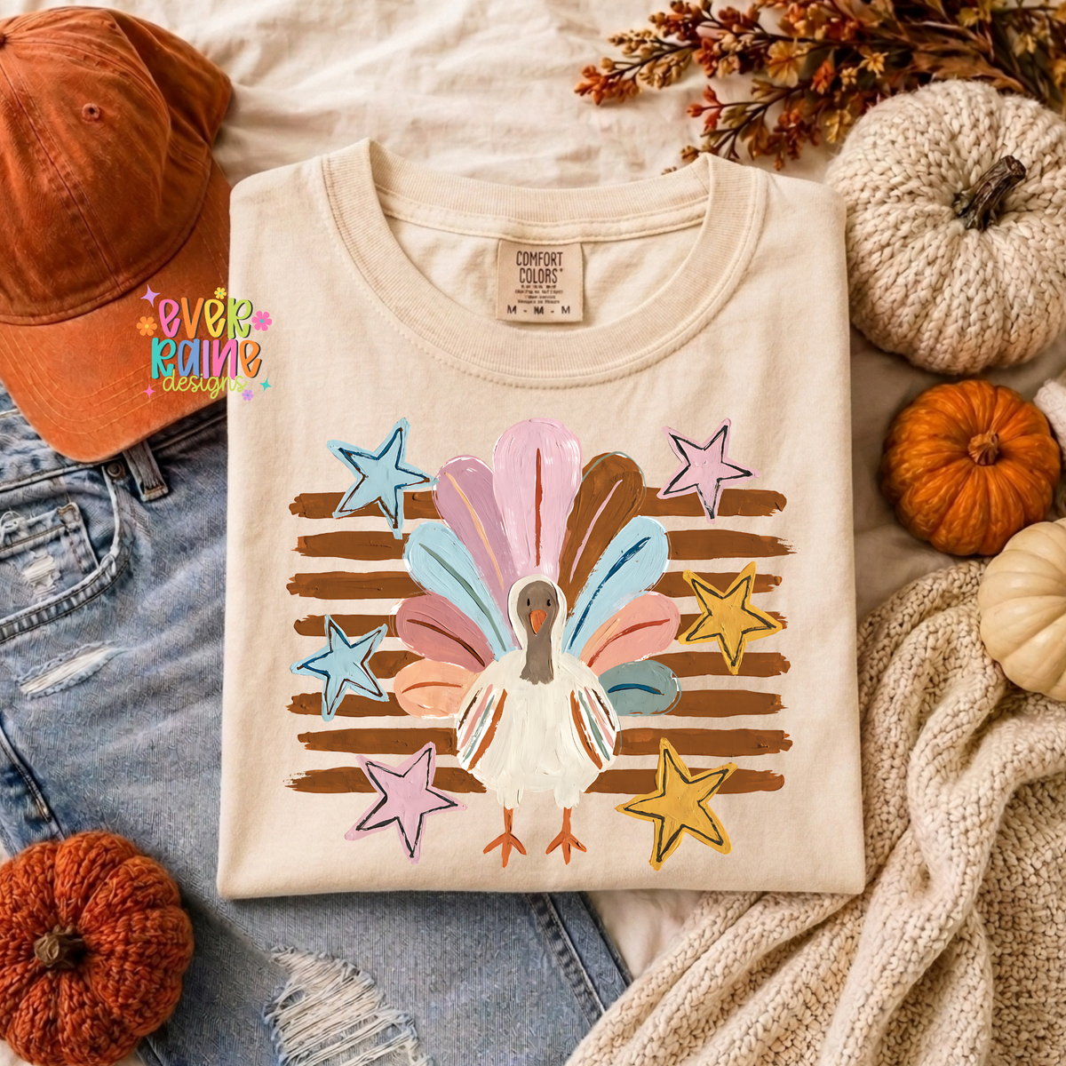 Cute Brushstroke Turkey