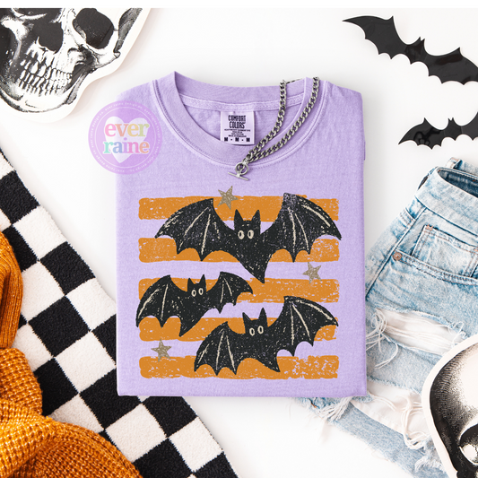Vintage Bats Halloween Tee