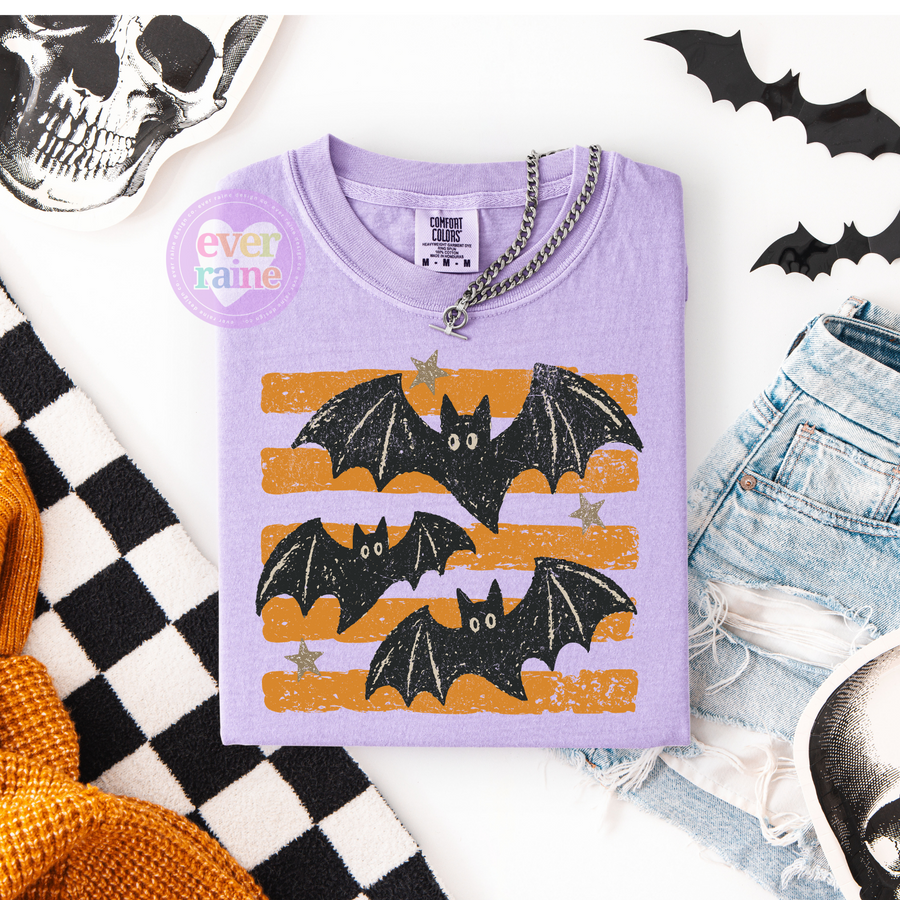 Vintage Bats Halloween Tee