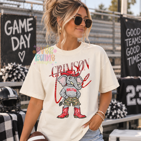 Vintage Camo Mascot Tee