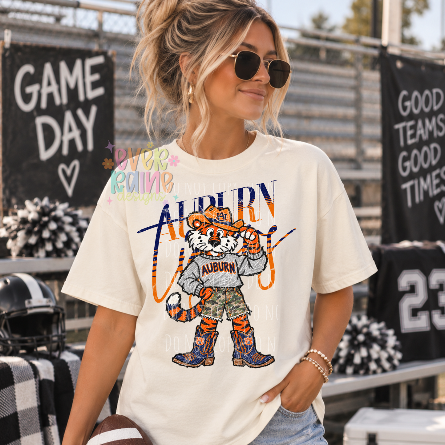 Vintage Camo Mascot Tee