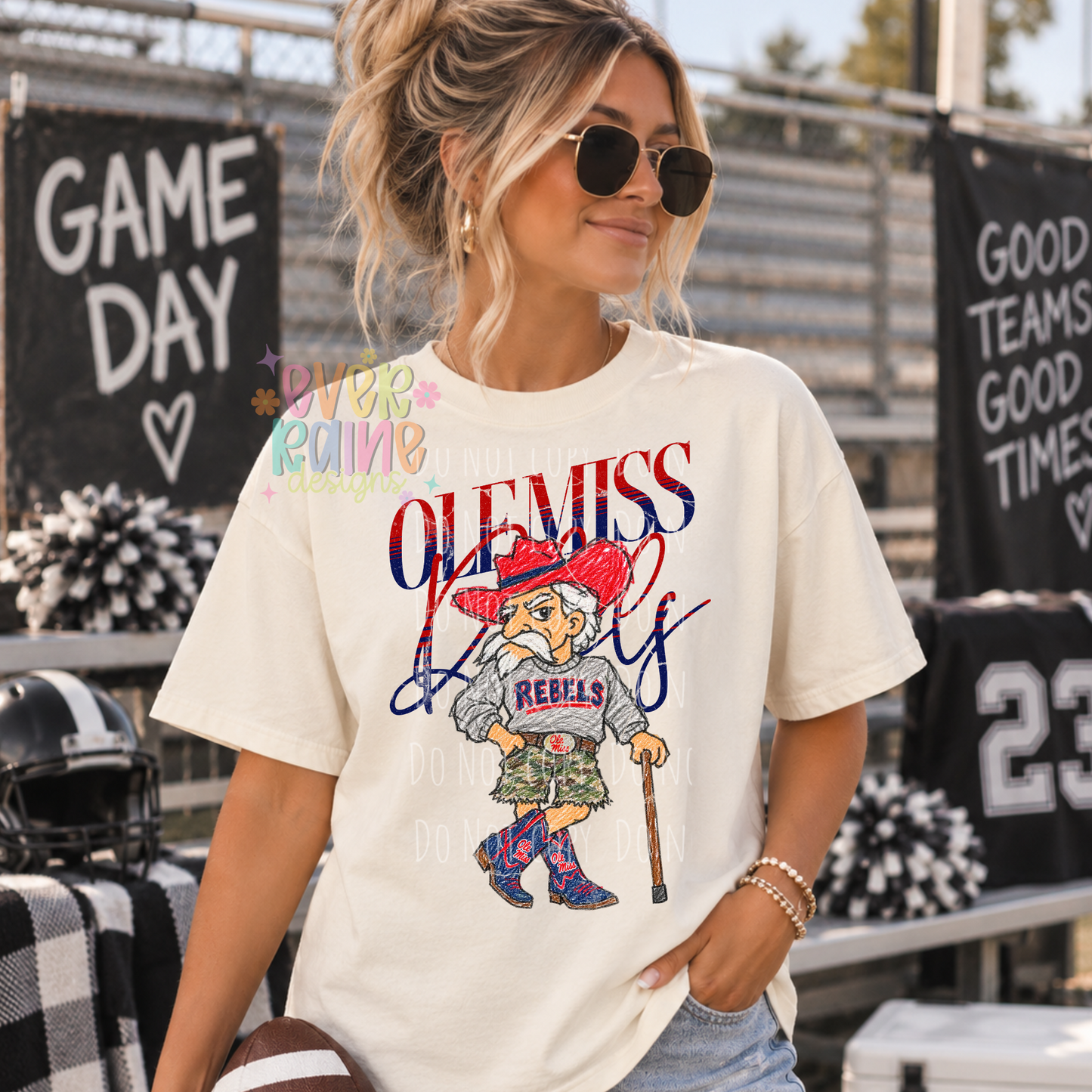 Vintage Camo Mascot Tee