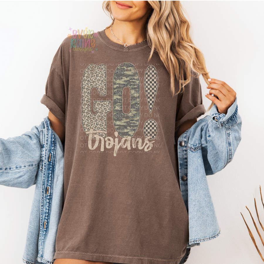 Camo Checkered Mascot T-shirt