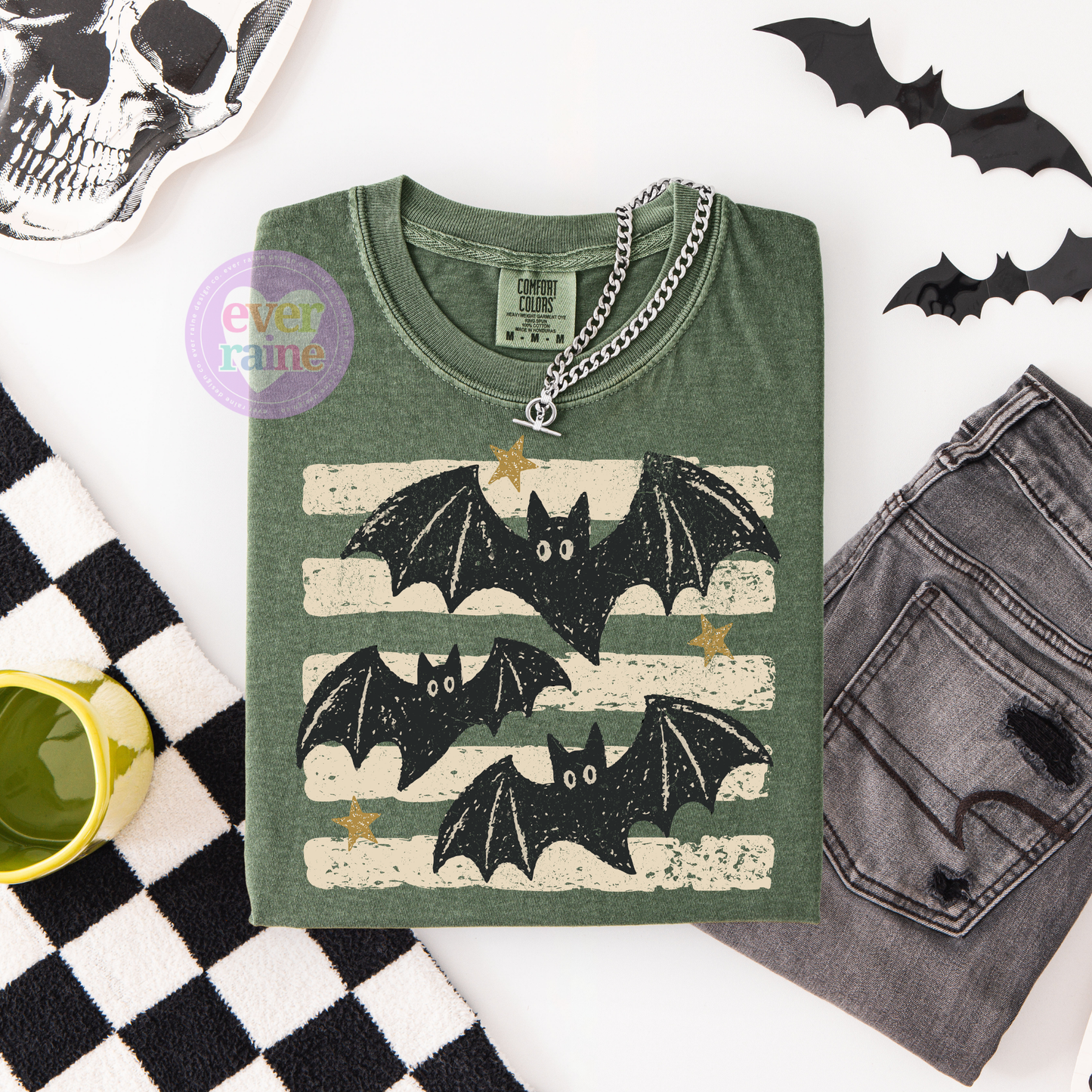 Vintage Bats Halloween Tee